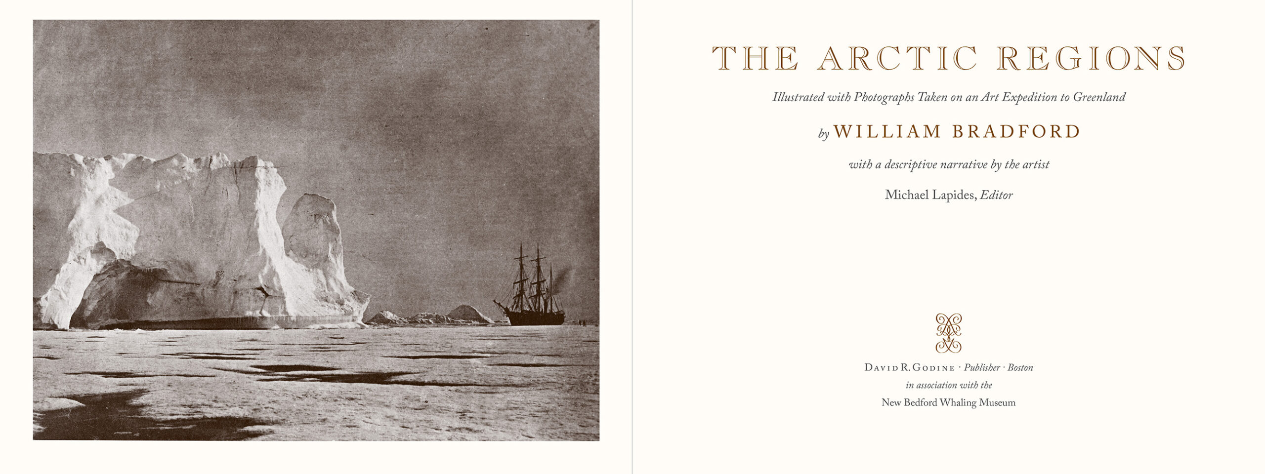 The Arctic Regions by William Bradford: Title spread