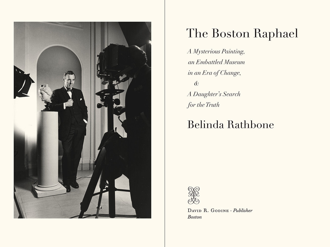 The Boston Raphael by Belinda Rathbone: Title spread