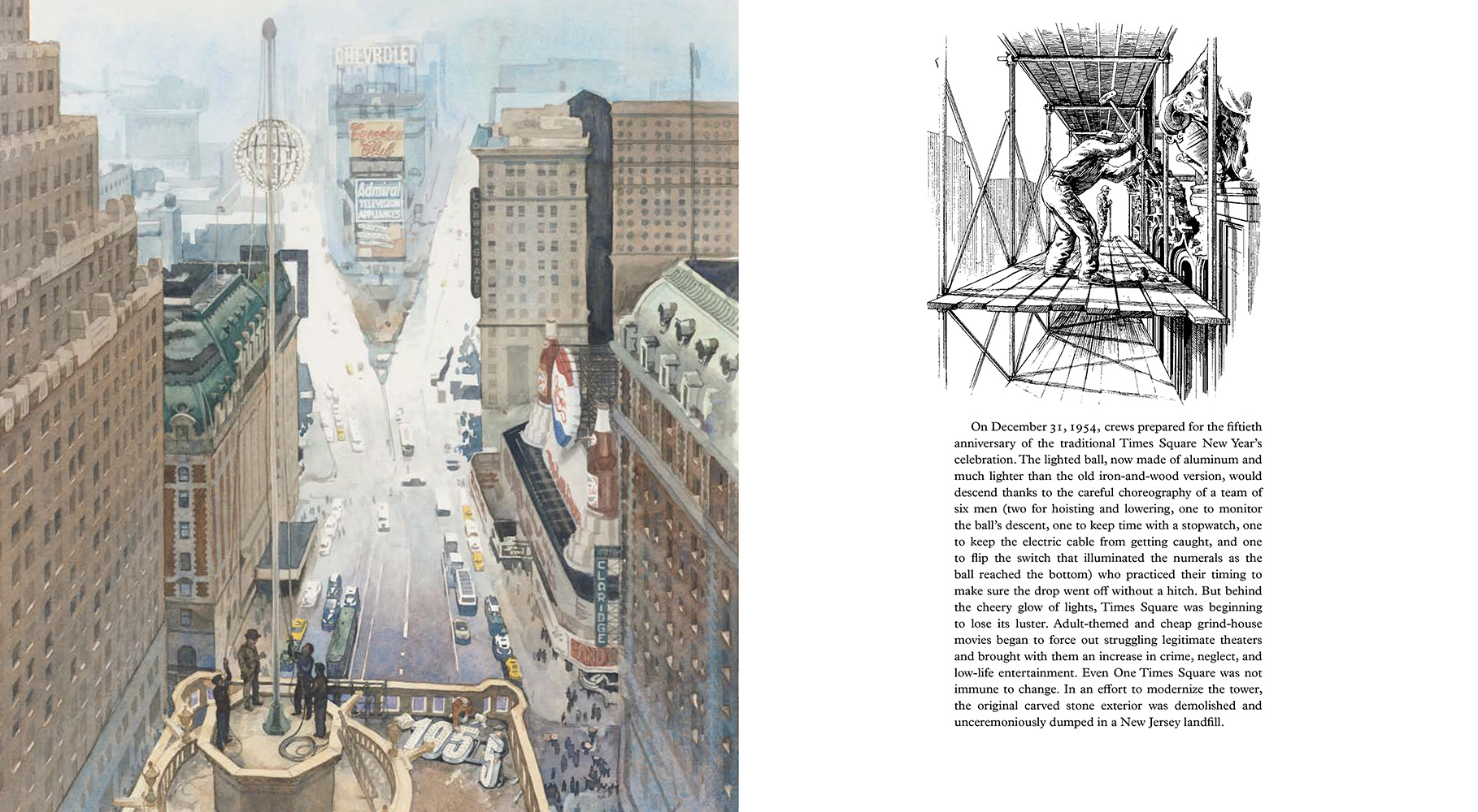 One Times Square by Joe McKendry: Interior spread