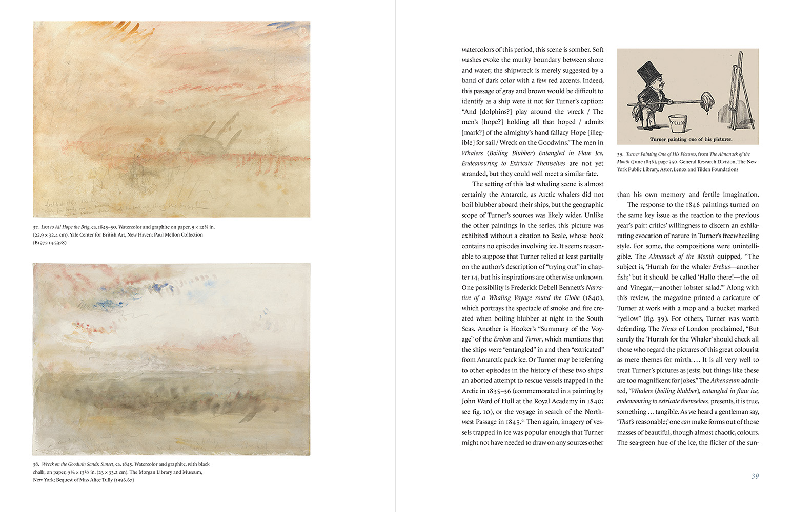 Turner’s Whaling Pictures: Interior spread